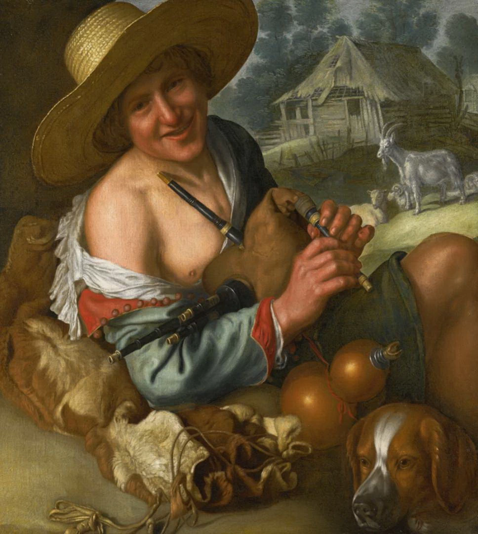 Il capraio con la cornamusa
